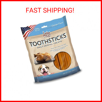 #ad Loving Pets Toothsticks Chicken Dental Sticks for Dogs for toy small dogs 1 2 $11.81