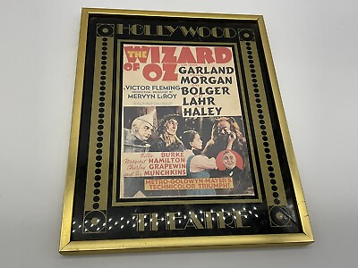 #ad Wizard of OZ poster in 8 x 10 Hollywood frame $14.25