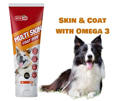 #ad Multi Skin Coat w Omega 3 Chew for Canine Itchy Skin Treatment for Dog Gel 120Gr $14.99