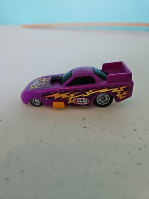 #ad NHRA Branded 2002 Drag Racing Hot Rod Plastic Purple Funny Car Dragster 5 5 $4.90