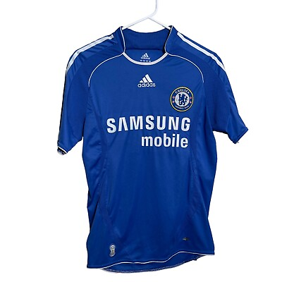 #ad Adidas Chelsea 2006 2008 Jersey Men#x27;s Small Blue Short Sleeve Atheltic $24.75