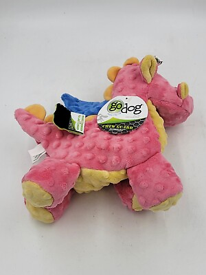 GO DOG Baby Dragon Chew Guard Coral Large Toy $18.95