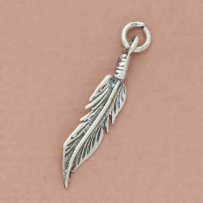 #ad ❗️CLEARANCE❗️vintage sterling silver southwestern feather charm $14.40