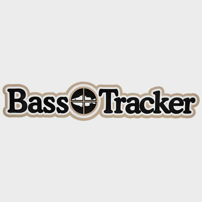 #ad Tracker Boat Bass Tracker Decal Taupe Black Sticker 10 1 4 x 2 Inch $20.06