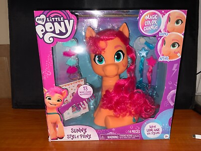 #ad My Little Pony 10quot; Sunny Starscout Styling Head Color Change 14 Pieces New $25.99