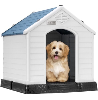 #ad Destar Durable Waterproof Plastic Pet Dog House Indoor Outdoor Puppy LARGE $90.00
