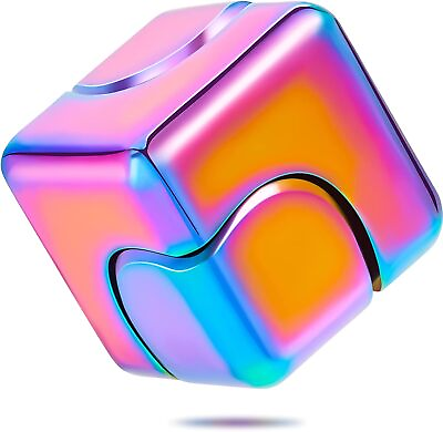 #ad Spinner Anti Anxiety Focusing Fidget Toys 4 in 1 Metallic Focus Toy Cube Finger $29.99