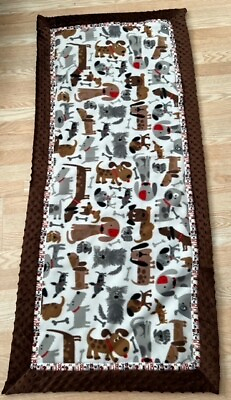 #ad Cute Dog Fleece Blanket. Human and Puppy Bedding. Gift for Pet Lovers. Throw $50.00