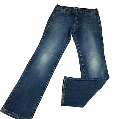 #ad Levis Jeans 505 Straight Leg Womens 10M Mid Rise Blue Denim $12.09