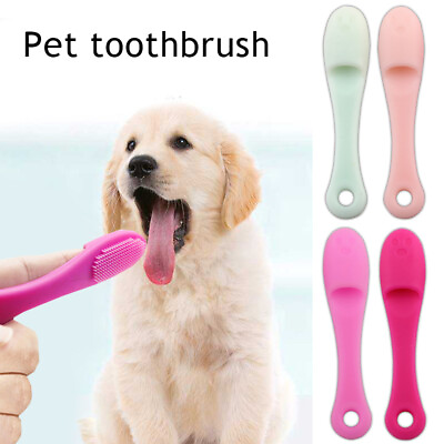 #ad Pet Silicone Cleaning Brush Cat Chin Blackhead Dog Teeth Tongue Coating Tears $2.29