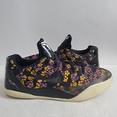 #ad Nike Kobe 9 EM GS #x27;Floral#x27; Youth 2014 Women#x27;s Sneaker Black Size 6.5Y $65.00