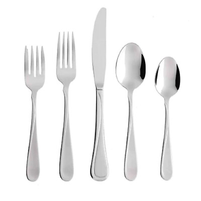 #ad Oneida FLIGHT Stainless Steel 45pc. Flatware Set Service for Eight $53.99