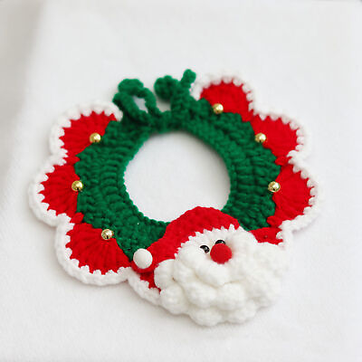 #ad Puppy Collar Exquisite Decorative Christmas Cat Dog Collar Soft $8.16