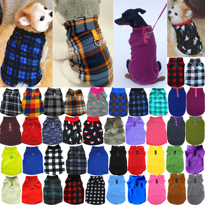 #ad Small Pet Dog Warm Fleece Vest Clothes Coat Puppy Shirt Sweater Winter Apparel🔥 $2.95