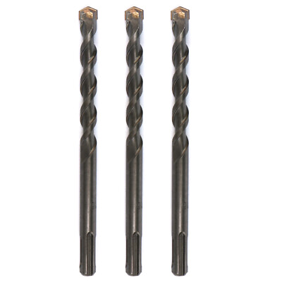 #ad Drillforce 3PCS SDS Masonry Concrete Rotary Hammer Drill Bits Set Carbide Tip $10.78