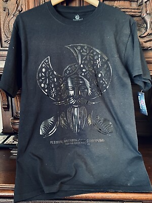 #ad Karacool NWT Black T shirt Graphic Guanajuato Mexico Medium NEW Festival $17.99