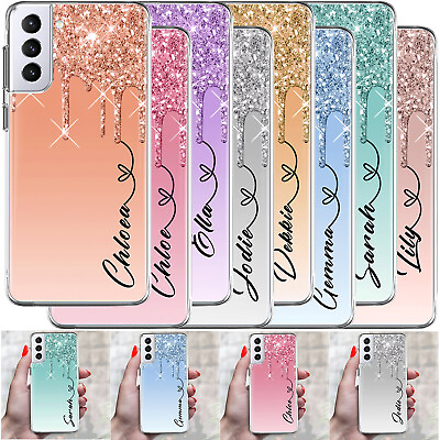 #ad Stylish Personalised Name Case For Samsung Galaxy A12 A03S A52S A53 Phone Cover $7.98