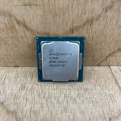 #ad #ad Intel Core i3 8100 3.6GHz 4 Core LGA1151 SR3N5 Desktop CPU Processor TESTED $29.99