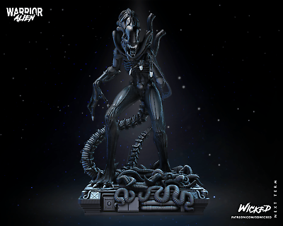 #ad Alien Warrior Resin Figure Statue various sizes $690.00