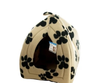 #ad cozy indoor fleece penthouse with removable mats for small dogs $25.00