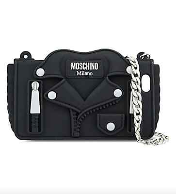 #ad FW16 Moschino Couture Jeremy Scott Black Biker Jacket CASE FOR iPhone 6 6S $95.40