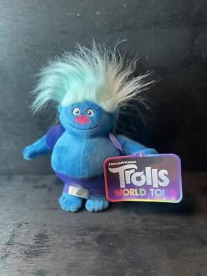 #ad Dreamworks Trolls Biggie Blue Plush Stuffed Doll 10quot; $12.25