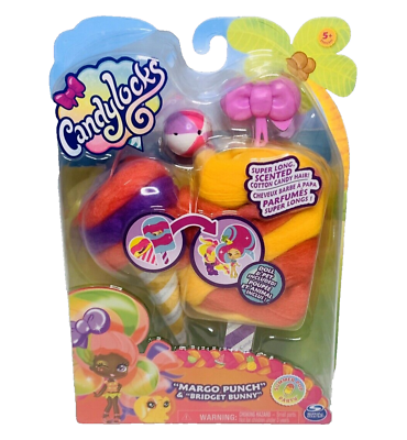 #ad Candylocks Margo Punch amp; Bridget Bunny Fruit Scented Doll Pet Set Rainbow Toy $17.99