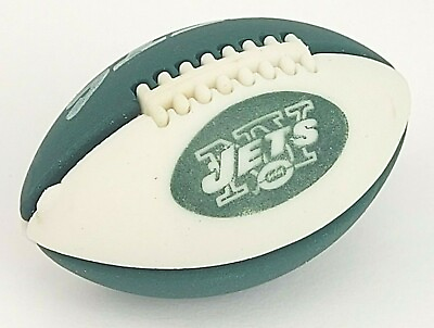 #ad NFL New York Jets Buildable Mini Football 5 Piece Puzzle Eraser 2017 $7.99