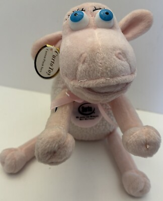 #ad Serta Pink Sheep Lamb Curto Toy #3 8quot; Plush Stuffed Animal Cancer Research $6.50