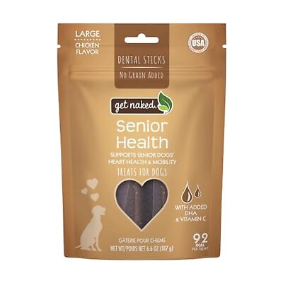 #ad Dental Sticks Grain Free Chicken Flavor Dog Treats Senior Health Large 6.6 o... $13.58