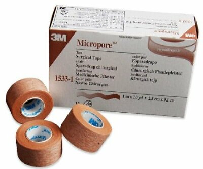 #ad 3M™ Micropore Paper 1 2 Inch X 10 Yards NonSterile 240 CS MFN # 1533 0 $252.42