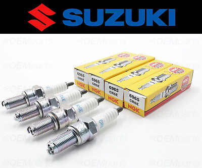 #ad Set of 4 NGK CR6E Spark Plug Suzuki See Fitment Chart #09482 00528 $52.99
