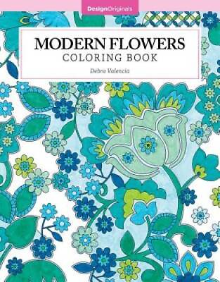#ad Modern Flowers Coloring Book Color Studio Paperback ACCEPTABLE $4.10