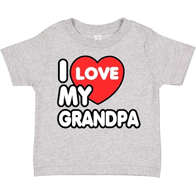 #ad Inktastic I Love My Grandpa Toddler T Shirt Family Heart Child Preschooler Kid $16.99