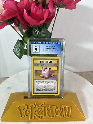 #ad CGC 9 Mint Clefairy Doll Trainer 70 102 Pokemon Card Base $19.99