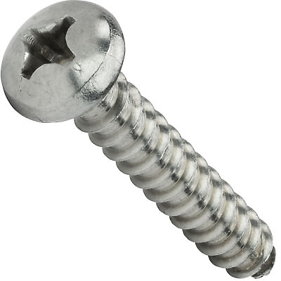 #ad #4 Phillips Pan Head Sheet Metal Screws Self Tapping Stainless Steel All Lengths $94.61