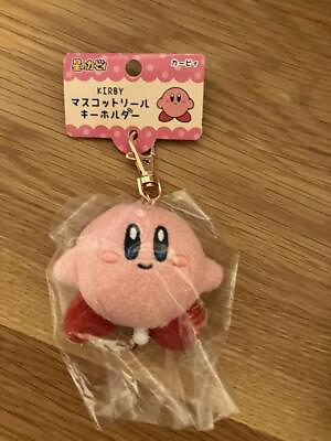 #ad Kirby Super Star Mascot Reel Keychain Pink Key Chain Charm Kirby New Japan $29.50