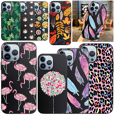 #ad Funny Printed Silicone Phone Case Cover For iPhone 15 Pro Max 14 Plus 12 13 11 8 $7.98