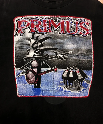 #ad Vtg Primus Band Heavy Cotton Black Unisex All Size Shirt $17.99