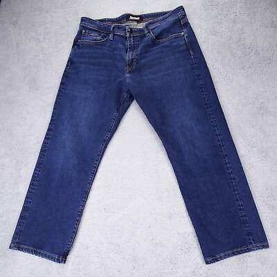 #ad Revtown Jeans Mens 36x26 Blue Decade Denim Automatic Stretch Straight $29.99