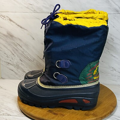 #ad Sorel Winter Snow Lined Insulated Boots Blue Warm Men’s 6 women’s 7.5 $29.35