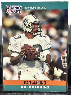 #ad 1990 Pro Set Dan Marino Football Card Miami Dolphins #181 Pittsburgh NFL HOF QB $1.50