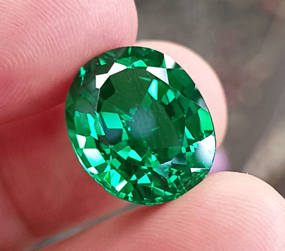 #ad Natural 10 Ct Green Emerald GIE Certified Oval Cut Loose Gemstone $26.06