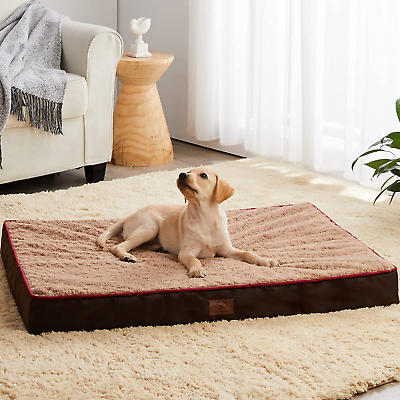 Orthopedic Large Dog Bed Dog Bed for Large Dogs with Egg Foam Crate Pet Bed wit $46.94