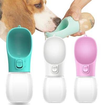 #ad Portable Dog Water Bottle for Small Large Dogs Cats Outdoor Pet Drinking Bowl $8.99