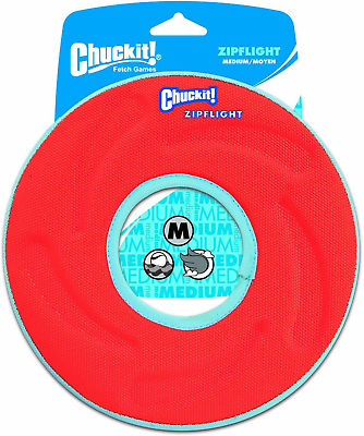 #ad Chuckit Zipflight Flyer Dog Frisbee amp; Dog Toy That Floats; Gentle on Dog#x27;S Teet $21.89