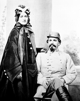 #ad New Civil War Photo: CSA Confederate General John Hunt Morgan amp; Wife 6 Sizes $26.99