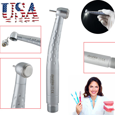 #ad USA HOT Dental High Speed LED Handpiece Large Torque Push Button 3 Spray 2 Hole $19.69