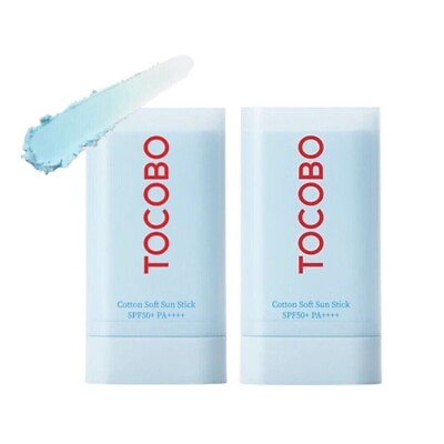 #ad TOCOBO Cotton Soft Sun Stick SPF50 PA 2 PACK Smooth Invisible Matte Finish $28.00