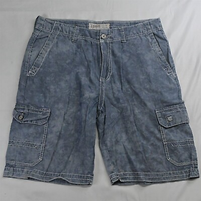 #ad Buckle Vintage 33 x 23quot; Blue Dye Athletic Fit Cargo Shorts $29.99